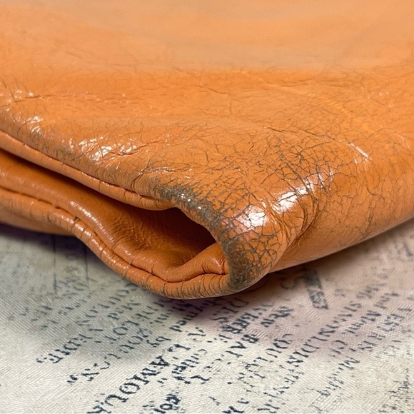HOBO Lauren clutch wallet orange leather vintage - Picture 14 of 14
